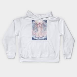 Light above heavenly angel by Renee Lavoie Kids Hoodie